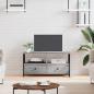 Preview: ARDEBO.de - TV-Schrank Grau Sonoma 90x33x45 cm Holzwerkstoff & Eisen
