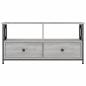 Preview: TV-Schrank Grau Sonoma 90x33x45 cm Holzwerkstoff & Eisen