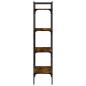 Preview: Bücherregal 4 Fächer Räuchereiche 56x31,5x138,5cm Holzwerkstoff