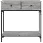 Preview: Konsolentisch Grau Sonoma 75x34,5x75 cm Holzwerkstoff