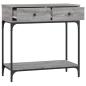 Preview: Konsolentisch Grau Sonoma 75x34,5x75 cm Holzwerkstoff