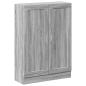 Preview: Bücherschrank Grau Sonoma 82,5x30,5x115 cm Holzwerkstoff