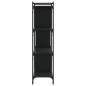Preview: B?cherregal 4 B?den Schwarz 76x32x123 cm Holzwerkstoff
