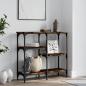 Preview: ARDEBO.de - Konsolentisch R?uchereiche 80x29x75 cm Holzwerkstoff