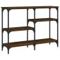 Preview: Konsolentisch Braun Eichen-Optik 102x29x75 cm Holzwerkstoff