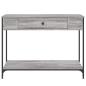 Preview: Konsolentisch Grau Sonoma 100x34,5x75 cm Holzwerkstoff