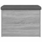 Preview: Sitzbank mit Stauraum Grau Sonoma 62x42x45 cm Holzwerkstoff