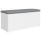 Preview: Aufbewahrungsbank Wei? 102 x 42 x 45 cm Holzwerkstoff