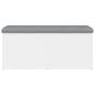 Preview: Aufbewahrungsbank Wei? 102 x 42 x 45 cm Holzwerkstoff