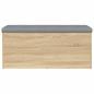 Preview: Aufbewahrungsbank Sonoma-Eiche 102 x 42 x 45 cm Holzwerkstoff