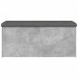 Preview: Sitzbank mit Stauraum Betongrau 102x42x45 cm Holzwerkstoff