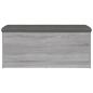 Preview: Sitzbank mit Stauraum Grau Sonoma 102x42x45 cm Holzwerkstoff