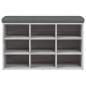 Preview: Schuhbank Grau Sonoma 82x32x50 cm Holzwerkstoff