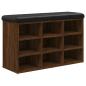 Preview: Schuhbank Braun Eichen-Optik 82x32x50 cm Holzwerkstoff