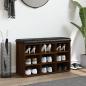 Preview: Schuhbank Braun Eichen-Optik 82x32x50 cm Holzwerkstoff