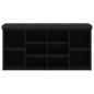 Preview: Schuhbank Schwarz 102x32x50 cm Holzwerkstoff