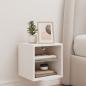 Preview: TV-Wandschrank mit LED-Leuchten Weiß 30x28,5x30 cm