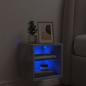 Preview: TV-Wandschrank mit LED-Leuchten Betongrau 30x28,5x30 cm