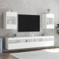 Preview: TV-Wandschrank mit LED-Leuchten Weiß 40x30x60,5 cm