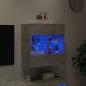 Preview: TV-Wandschrank mit LED-Leuchten Betongrau 58,5x30x60,5 cm