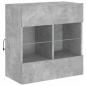 Preview: TV-Wandschrank mit LED-Leuchten Betongrau 58,5x30x60,5 cm