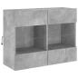 Preview: TV-Wandschrank mit LED-Leuchten Betongrau 78,5x30x60,5 cm
