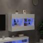 Preview: TV-Wandschrank mit LED-Leuchten Weiß 98,5x30x60,5 cm