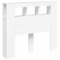 Preview: LED-Kopfteil Weiß 120x18,5x103,5 cm Holzwerkstoff