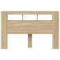 Preview: LED-Kopfteil Sonoma Eiche 160x18,5x103,5 cm Holzwerkstoff