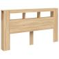 Preview: LED-Kopfteil Sonoma Eiche 180x18,5x103,5 cm Holzwerkstoff