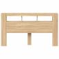 Preview: LED-Kopfteil Sonoma Eiche 180x18,5x103,5 cm Holzwerkstoff
