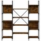 Preview: Bücherregal Räuchereiche 155,5x24x166,5 cm Holzwerkstoff