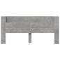 Preview: LED-Kopfteil mit Ablage Betongrau 220x16,5x103,5 cm