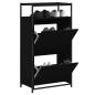 Preview: ARDEBO.de - Schuhschrank Schwarz
