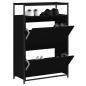Preview: ARDEBO.de - Schuhschrank Schwarz