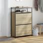 Preview: Schuhschrank Sonoma-Eiche 75x34x112 cm Holzwerkstoff