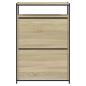 Preview: Schuhschrank Sonoma-Eiche 75x34x112 cm Holzwerkstoff