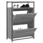 Preview: ARDEBO.de - Schuhschrank Grau Sonoma 75x34x112 cm Holzwerkstoff