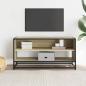 Preview: TV-Schrank Sonoma-Eiche 91x40x46 cm Holzwerkstoff und Metall
