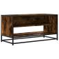 Preview: TV-Schrank Räuchereiche 91x40x46 cm Holzwerkstoff und Metall