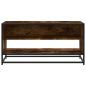 Preview: TV-Schrank Räuchereiche 91x40x46 cm Holzwerkstoff und Metall