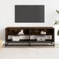 Preview: TV-Schrank Räuchereiche 120,5x40x46 cm Holzwerkstoff und Metall