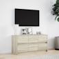 Preview: TV-Schrank mit LED-Beleuchtung Sonoma-Eiche 100x34x50 cm