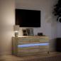 Preview: TV-Schrank mit LED-Beleuchtung Sonoma-Eiche 100x34x50 cm