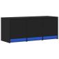 Preview: TV-Schrank LED Schwarz 97x34x40 cm Holzwerkstoff