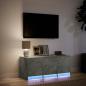 Preview: TV-Schrank LED Betongrau 97x34x40 Holzwerkstoff