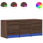Preview: TV-Schrank LED Braun Eichen-Optik 97x34x40 cm Holzwerkstoff