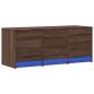 Preview: TV-Schrank LED Braun Eichen-Optik 97x34x40 cm Holzwerkstoff