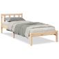 Preview: Massivholzbett Extra Lang ohne Matratze 80x210 cm Kiefernholz