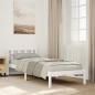 Preview: ARDEBO.de - Massivholzbett Extra Lang ohne Matratze Weiß 80x220 Kiefernholz